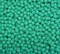 Light Turquoise 6mm Round Beads. Made in America. 500 piece.