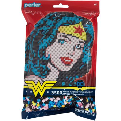 Wonder Woman Perler Beads Pattern Kit