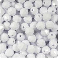 White 6mm Faceted Round Beads facted,beads,crafts,plastic,acrylic,round,colors,beading,stores
