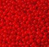 8mm Round Plastic USA Beads Fire Red 250pc