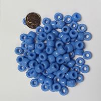 Light Blue Czech Glass 9mm Pony Beads 100pc czech,Czechoslovakian,glass,crow,beads,9mm,pony
