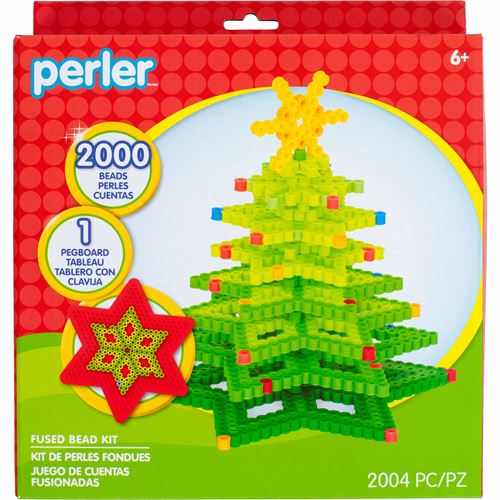 3D Christmas Tree Small Perler Beads Box Kit