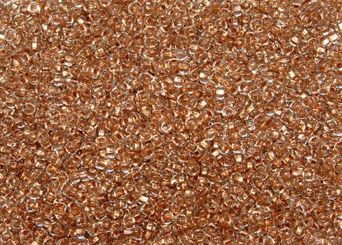  Preciosa 6/0 Copper Lined Crystal Czech Glass Seed Beads
