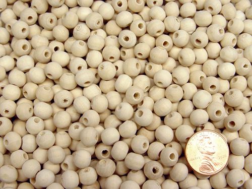 8mm Round Unfinished Craft Beads 100pc
