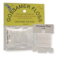 Gossamer Floss White Thread Beading Cord 0.5mm 5yds 