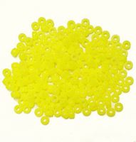 6.5x4mm Neon Yellow Mini Pony Beads beads,beading,mini.small,pony beads,USA,American, made