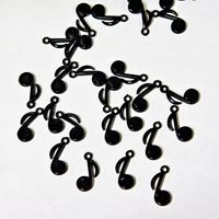 Music Notes Black charms music,note,beads,charm,crafts