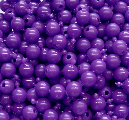12mm Opaque Plum Pop Beads, 144 Beads, enough to make approx. 6ft chain.