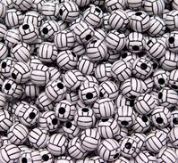 Volleyball Beads 12mm volleyball,beads,sports,jewelry