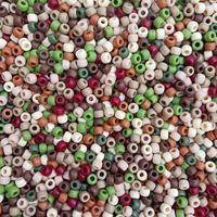 9x6mm Matte Camouflage Mix Pony Beads pony beads, craft beads, plastic beads